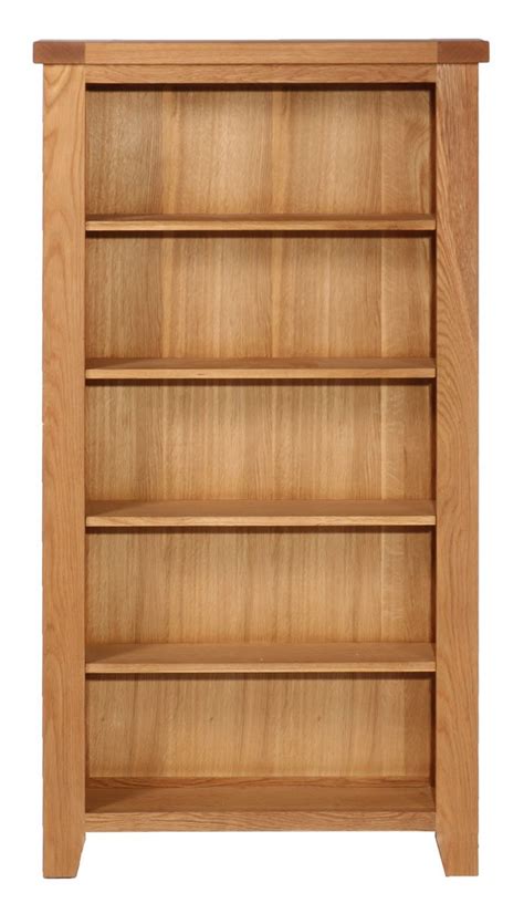 Buy Hallowood Furniture Cotswold Oak Wide CD Storage Cabinet in Oak Finish – Bookcase with 5 ...