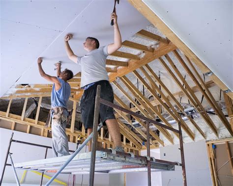 The Proper Sequence for Installing Drywall on the Ceiling & Wall