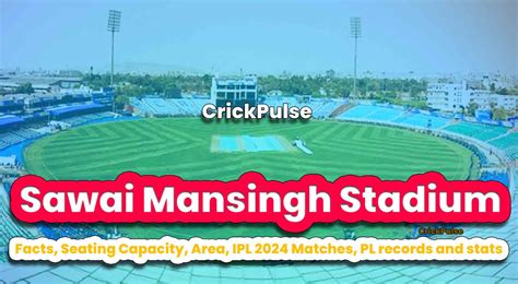 Sawai Mansingh Stadium Facts, Stats & IPL 2024 Matches