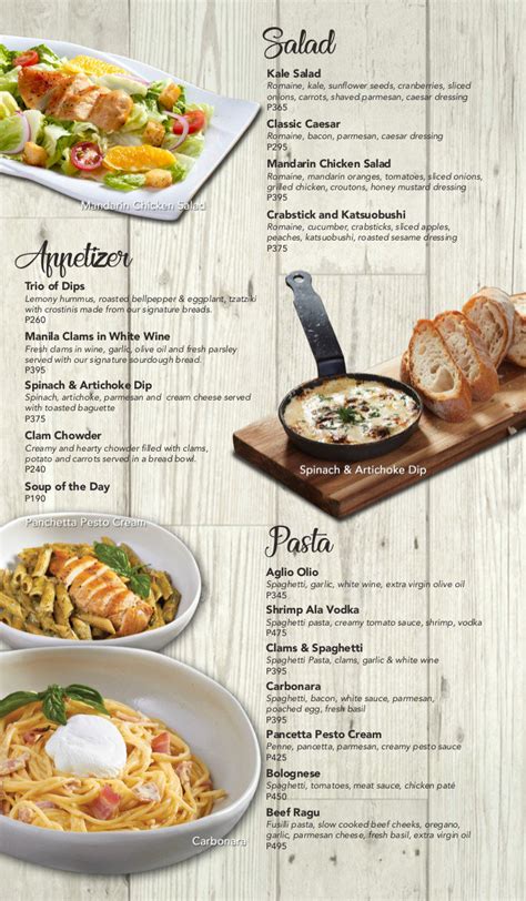 Baker & Cook Menu | ClickTheCity Food & Drink