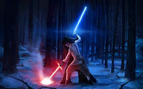 Star Wars Rey and Kylo Ren Wallpapers - Top Free Star Wars Rey and Kylo ...