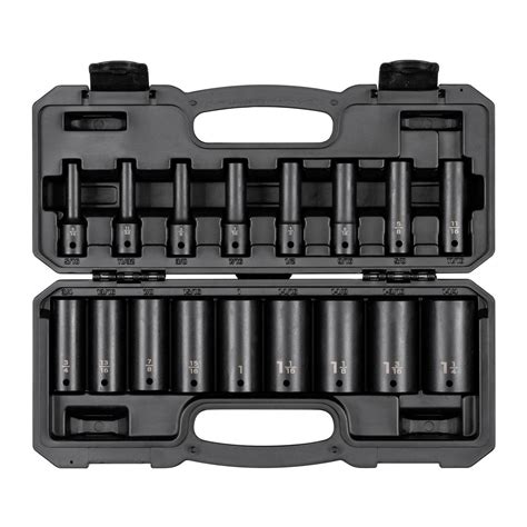 17-Piece 1/2 Inch Drive Impact Socket Set | TEKTON | SID92337