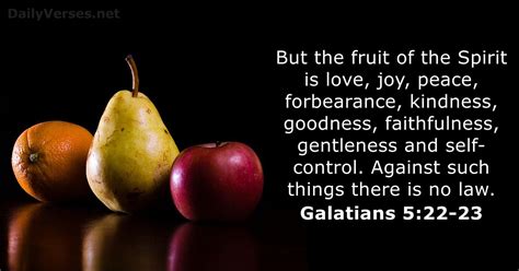 June 3, 2024 - Bible verse of the day - Galatians 5:22-23 - DailyVerses.net