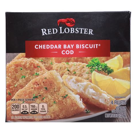 Red Lobster Frozen Cheddar Bay Biscuit Breaded Cod Fillets - Shop Fish ...