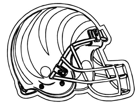 Cincinnati Bengals Helmet Coloring Page Coloring Pages