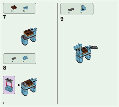 LEGO 21171 The Horse Stable Instructions, Minecraft - Minifig-scale