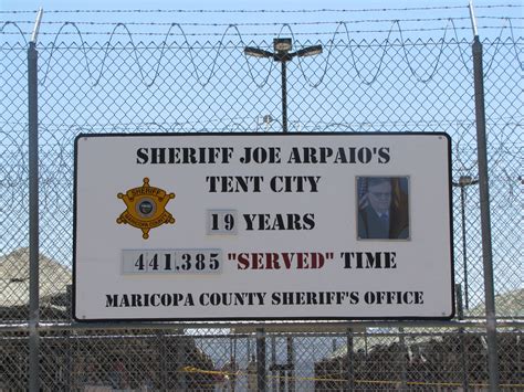 Arpaio celebrates Tent City anniversary, refuses to talk about civil ...