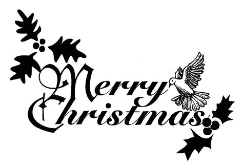 Christmas black and white merry christmas black white clipart 2 - WikiClipArt