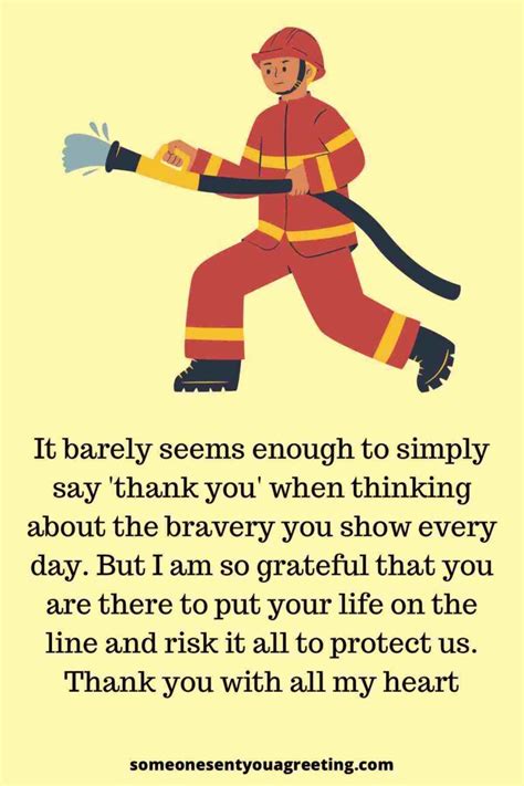 Say thank you to firefighters with these thank you messages and quotes ...