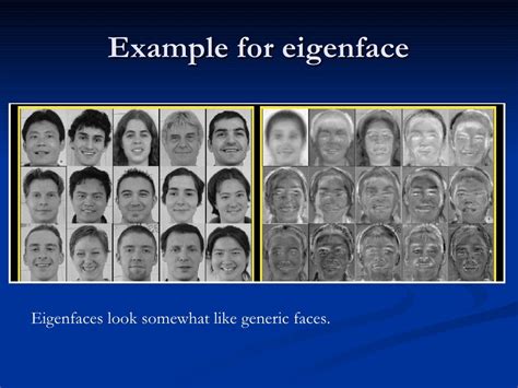 Example for eigenface Eigenfaces look