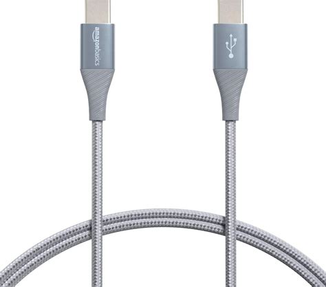 Amazon.com: Amazon Basics Aluminum Braided 100W USB-C to USB-C 2.0 Cable with Power Delivery - 3 ...