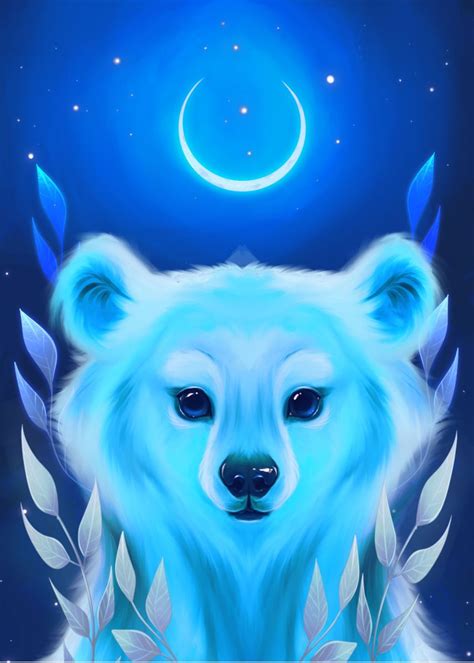 'Polard bear Guardian' Poster by Zuzana Ziakova | Displate