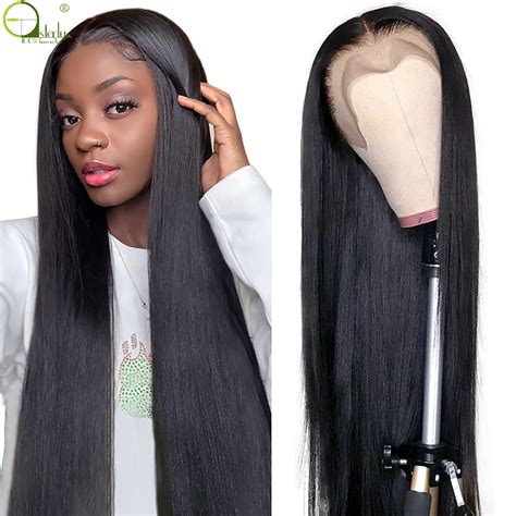 Sterly Brazilian Straight 30 Inch Lace Front Human Hair Wigs Closure Wigs For Women 4×4/13×4 ...