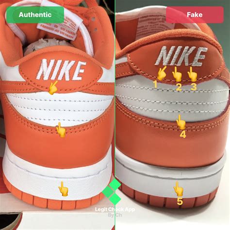 Step 2: Fake vs real Nike Dunk rear details | Fake shoes, Cute nike shoes, Nike dunks