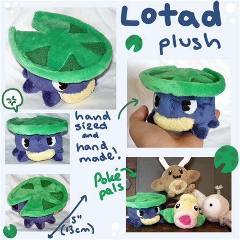 Lotad Pokedoll plush by scilk | Sewing stuffed animals, Dinosaur plush, Plush