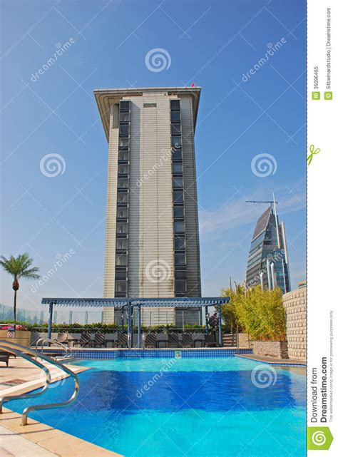 Hotel Rooftop Swimming Pool Stock Image - Image of expensive, great: 36096465