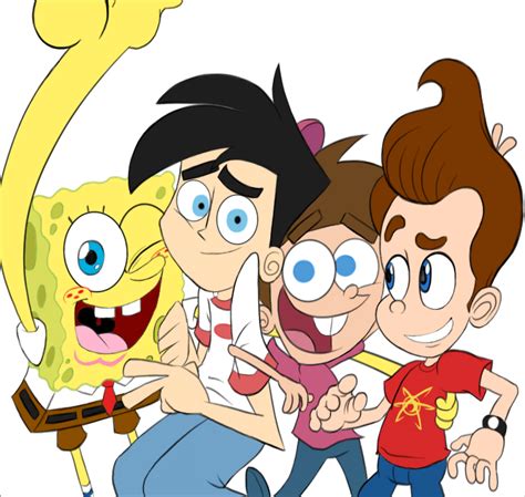 Nicktoons reunite-clean sketch by 8-Bit-Britt | Cartoon crossovers, Classic cartoon network ...