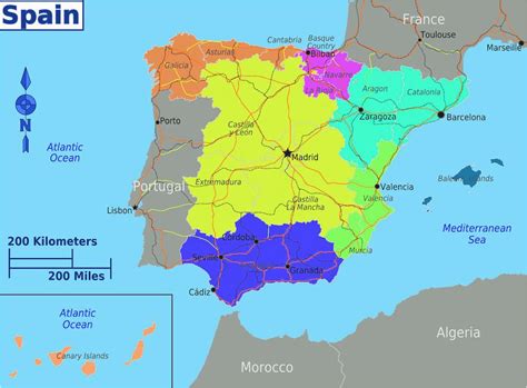 Map Of Spain with Provinces | secretmuseum