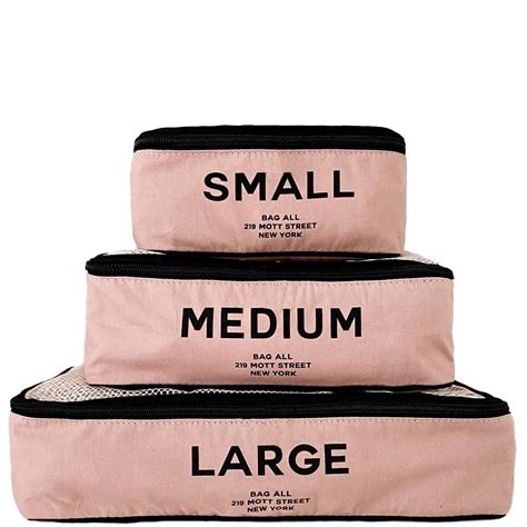 Packing Cubes Pink, Print, 3-pack | Bag-all