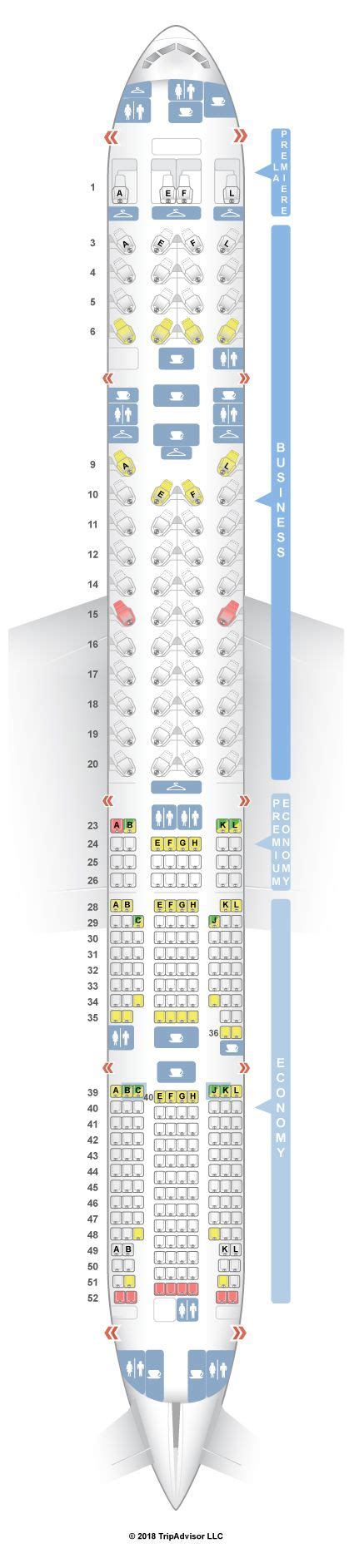 Air France Boeing 777-300ER Seating Map