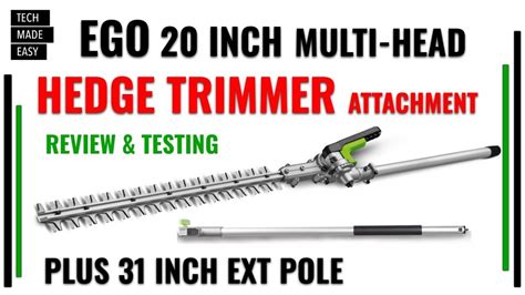 EGO Multi Head 20 inch Hedge Trimmer + Extension Attachment Review and ...