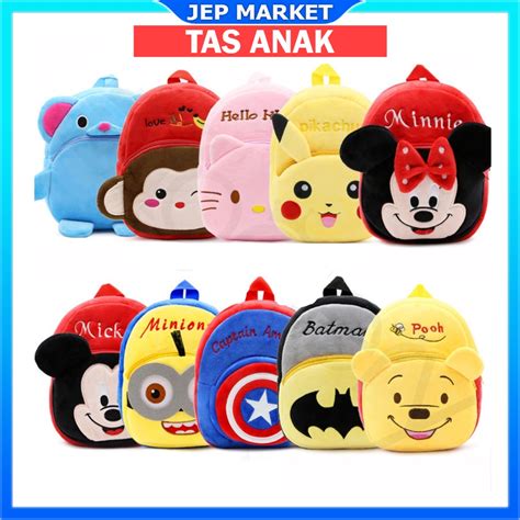 Jual Tas Anak sekolah Karakter Tas Ransel Anak Sekolah Backpack Mini Motif tas anak paud tk sd ...