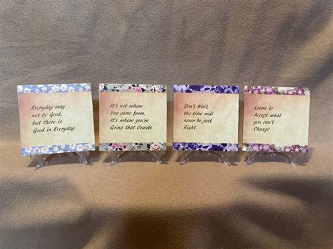 Inspirational Plaque Set, Quote Plaques, Uplifting Message Signs ...