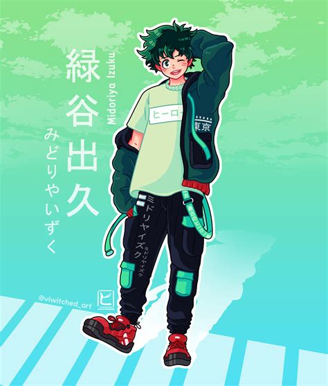 Viviana Ramírez (viwitched art) - Japanese Street Fashion Izuku Midoriya