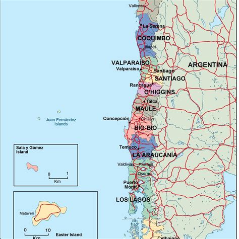 Printable Chile Map