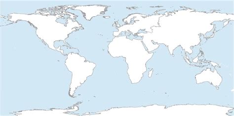 View 14 Blank Continent Map Of World