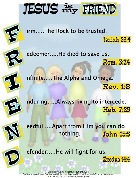 A Bible Acrostic for the Word: FRIEND - The Scripture Lady