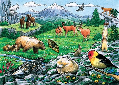 Rocky Mountain Wildlife Tray Puzzle | PuzzleWarehouse.com