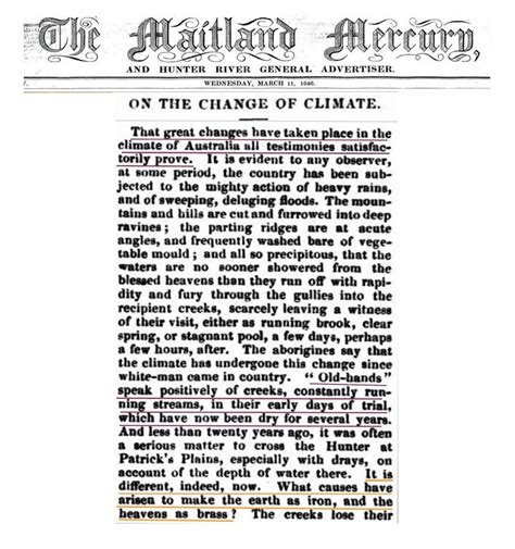 The Climate Change Of The 1840s | Armstrong Economics