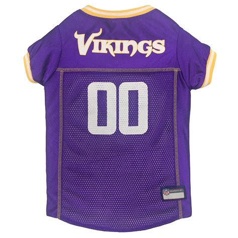 NFL Minnesota Vikings Dog Jersey, Size: Large. Best Football Jersey Costume for Dogs & Cats ...