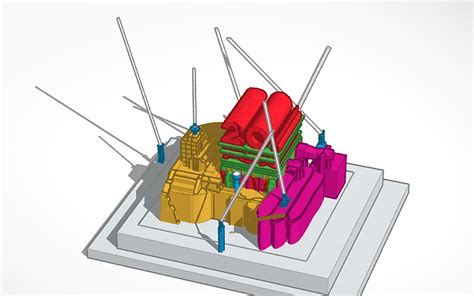 3D design 20th Century Fox logo with News Corporation byline 2009-2020 - Tinkercad