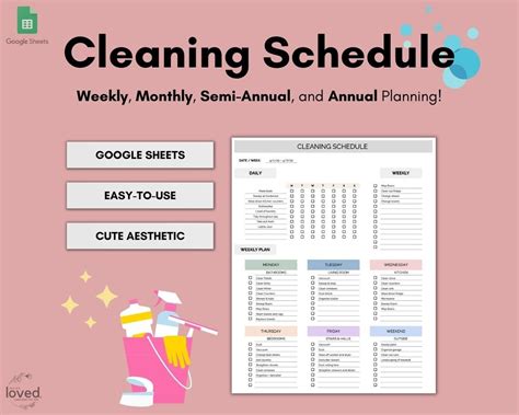 Weekly Cleaning Schedule Checklist Cleaning Schedule, 59% OFF