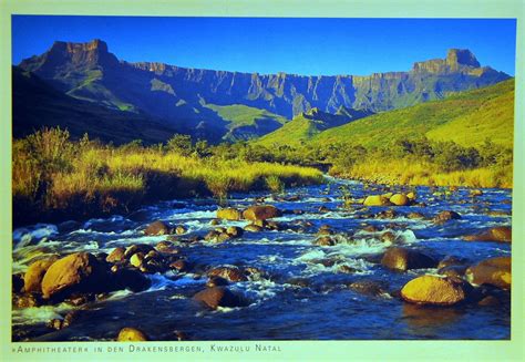 Postcards of UNESCO world heritage sites: 985 ZA - uKhahlamba / Drakensberg Park (2000)