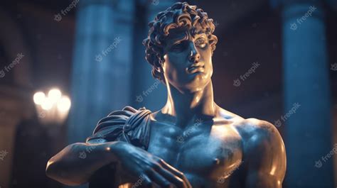 Premium Photo | A statue of a roman god