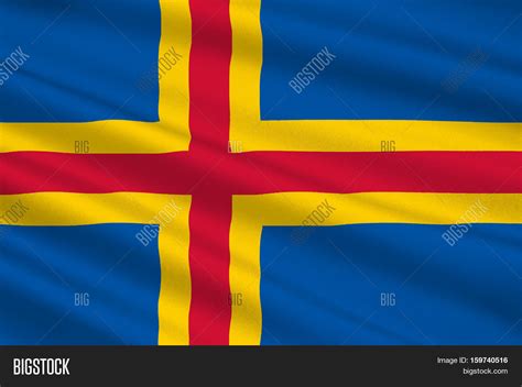 Flag Aland Islands Image & Photo (Free Trial) | Bigstock