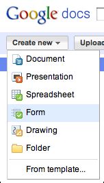 How can I create a form in Google Docs?