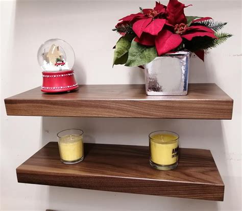 Long Walnut Floating Shelves Shelf Wall Mounting for Kitchen - Etsy