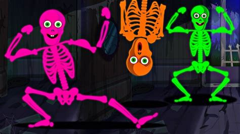 The Funny Loony Skeletons Dance Song | 10 Crazy Skeletons Midnight ...