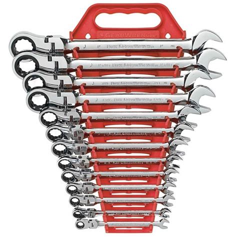 GearWrench 9702D 13-Piece Flex SAE Ratcheting Wrench Set