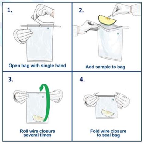 SureSeal 530 mL Sampling Bags Sterile White Marking Area ⋆ Morganville Scientific