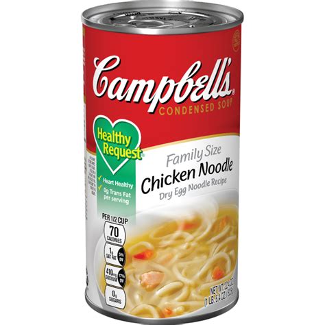 Family Size Healthy Request® Chicken Noodle Soup - Campbell Soup Company