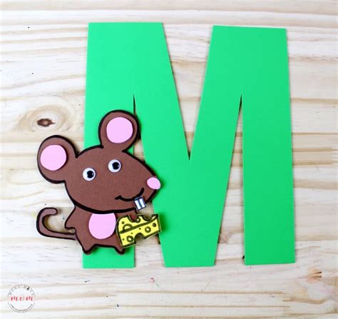 M is for Mouse Letter M Craft {Free Printables} - Must Have Mom