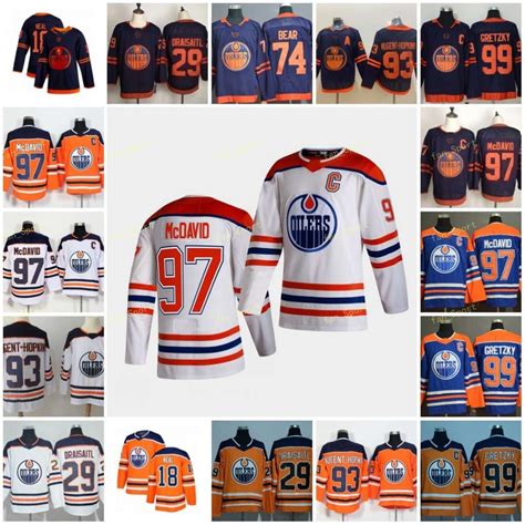 2021 2021 Reverse Retro Edmonton Oilers Jerseys 97 Connor McDavid 29 ...