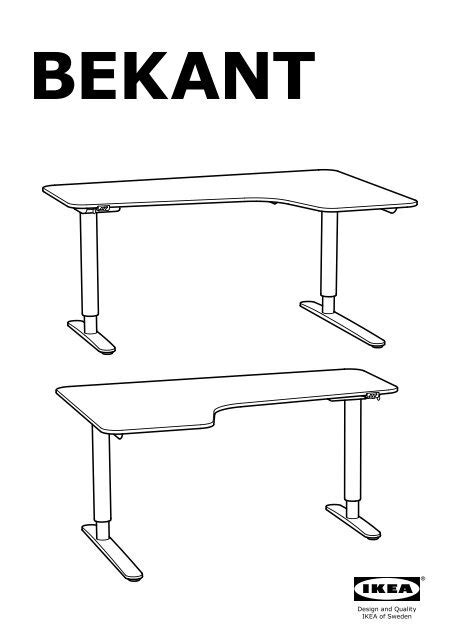 Ikea BEKANT - S89022490 - Assembly instructions