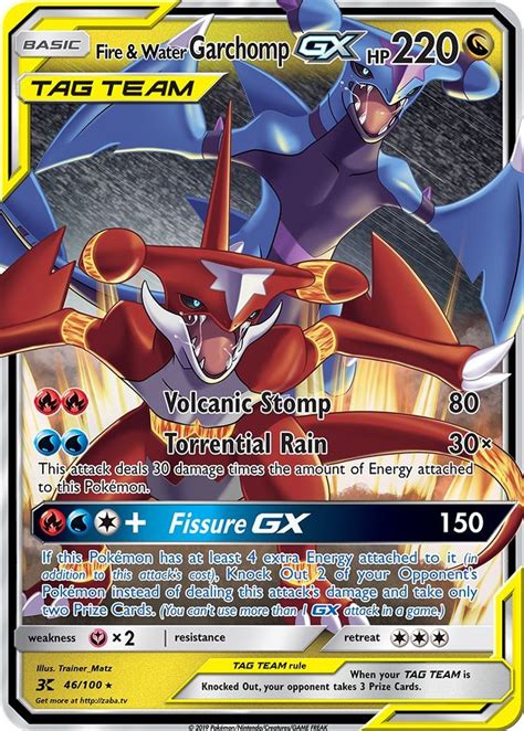 Fire & Water Garchomp GX Tag Team Custom Pokemon Card | Pokemon cards, Pokemon tcg cards, Cool ...