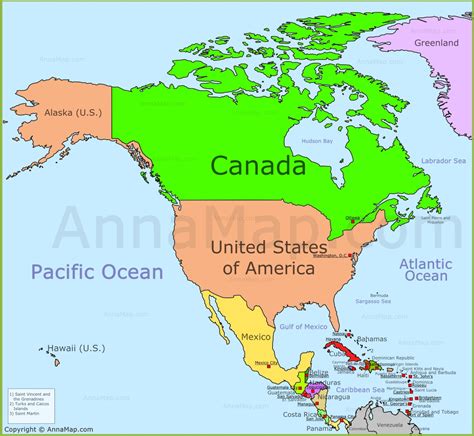 North America Map With Countries | www.pixshark.com - Images Galleries With A Bite!